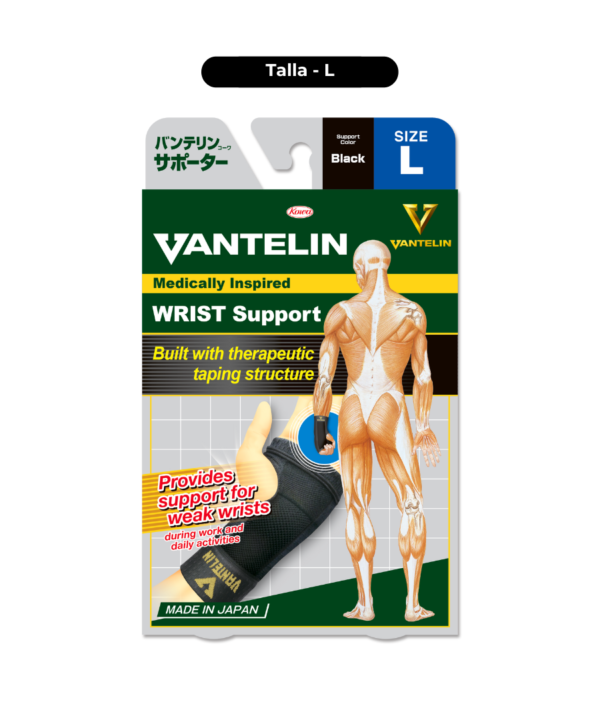 Imagen del Packaging de Muñequera Vantelin talla L