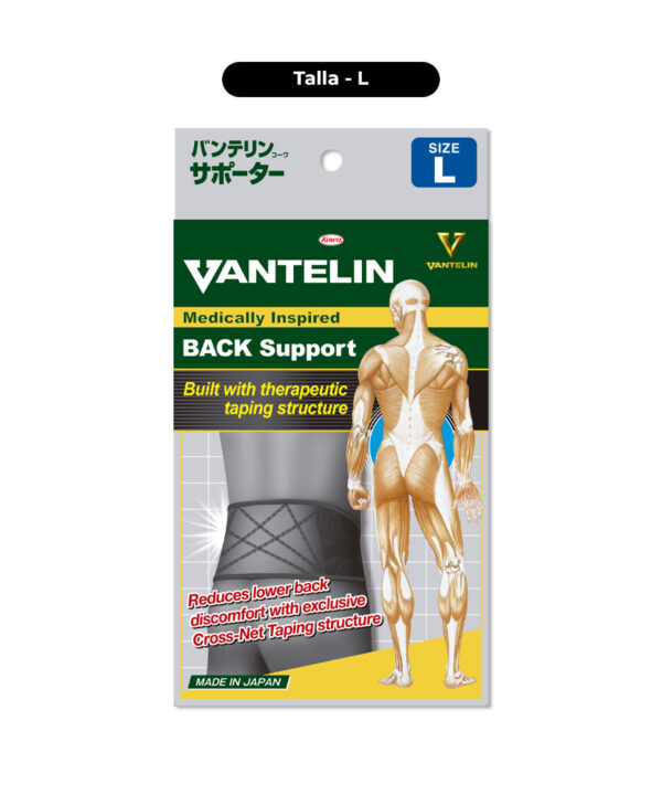 Imagen del Packaging de Faja Lumbar VANTELIN talla L