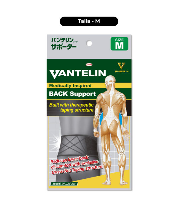 Imagen del Packaging de Faja Lumbar VANTELIN talla M