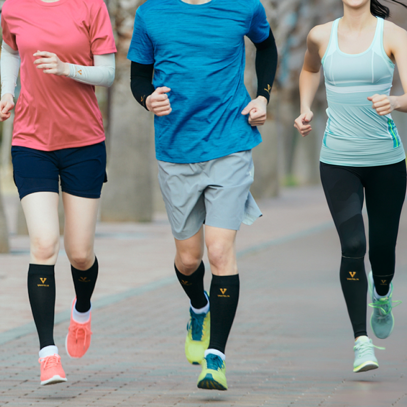 Medias de Compresión para piernas- En uso