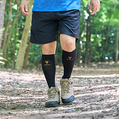 Medias de Compresión para Piernas en uso