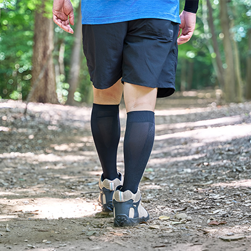 Medias de Compresión para Piernas en uso